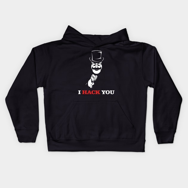 Uncle FSociety I Hack You Mr Robot Kids Hoodie by KrateMilk